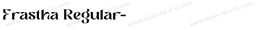Frastha Regular字体转换